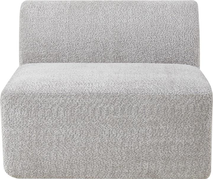 Actual product image En.Casa Sofa-Modul Hurvas Mittelelement Bouclé Grau