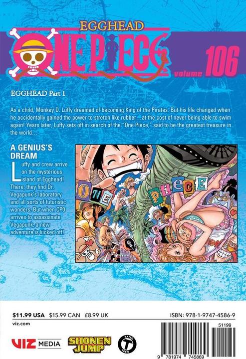 Actual product image One Piece, Vol. 106 (English, Eiichiro Oda, 2024)