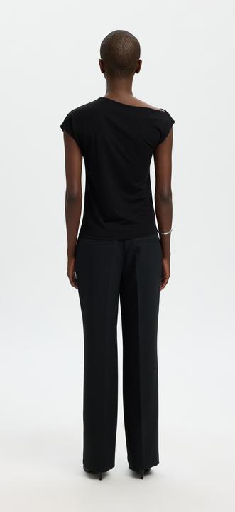 Immagine prodotto Selected Asymmetrisches Oberteil mit kurzen Ärmeln (M)