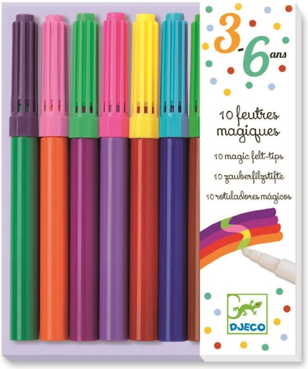 Image du produit Djeco Crayons feutres magiques (Multicolore, 10 x)