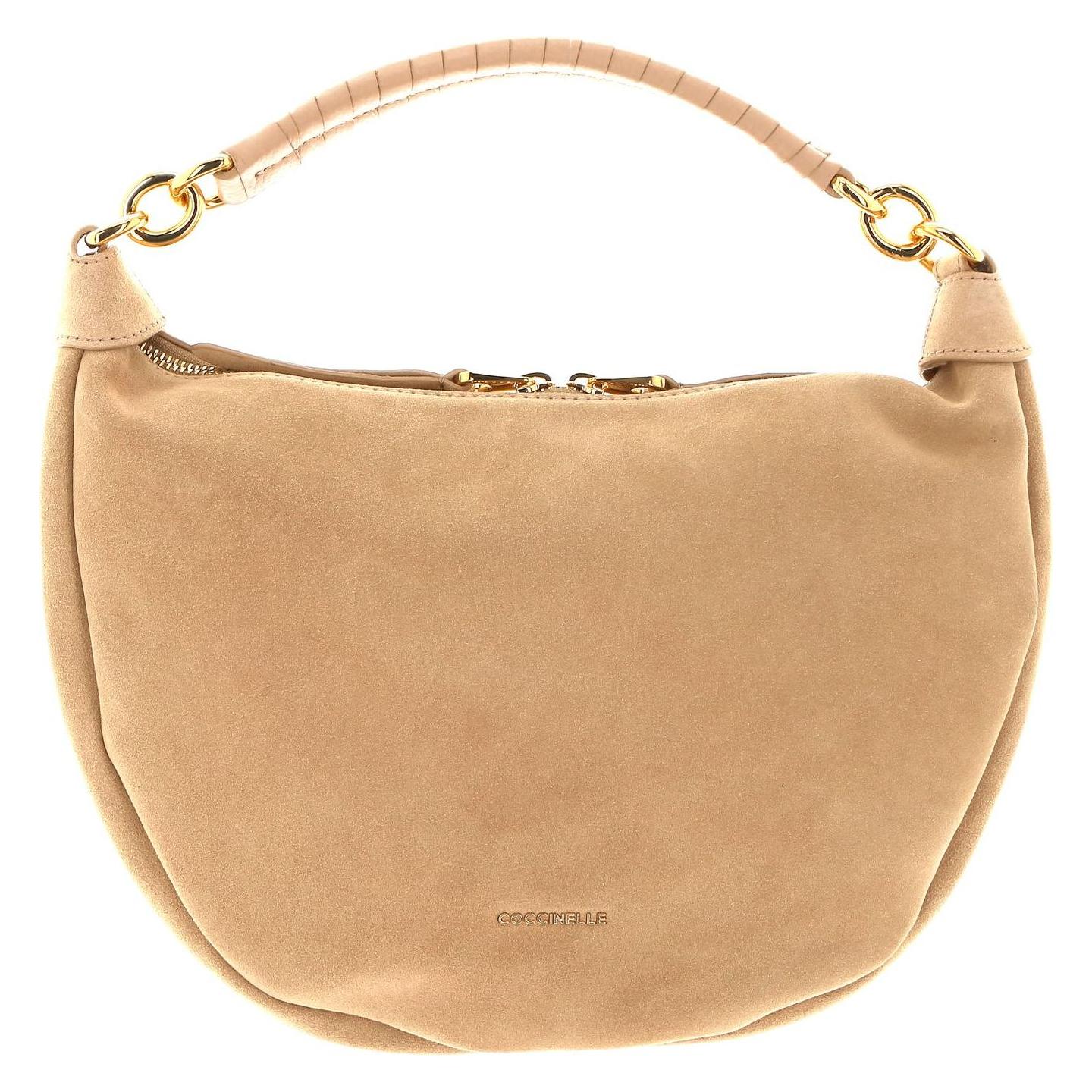 Coccinelle, Damen, Handtasche, Maelody Suede Handbag Suede Leather, Beige