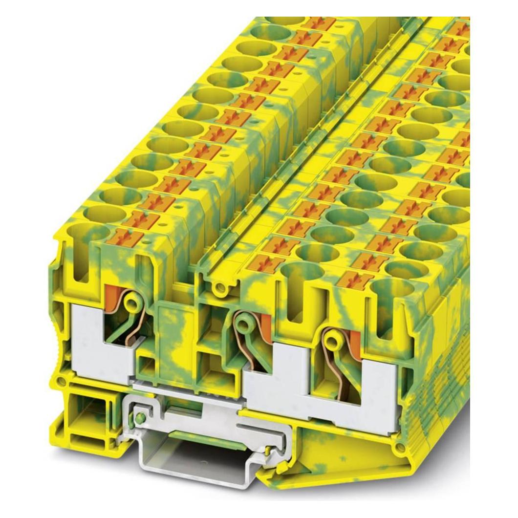 Phoenix Contact Indrukklemmenblok, Kabels + Stekkers, Groen, Geel