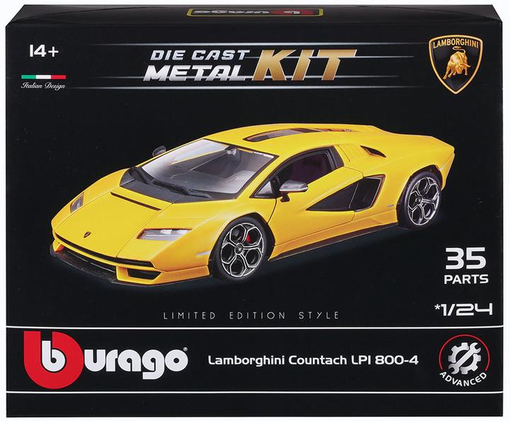 Actual product image Bburago Automodello Kit 35 Pieces Lamborghini Countach
