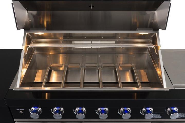 Produktbild Mustang Black Diamond 6+2 Gas Grill and Summer Kitchen with Refrigerator