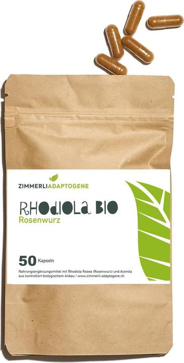Zimmerli Adaptogene Rhodiola en gélules (BIO) 50 gélules (1 pièce(s), Capsules, 25 g)
