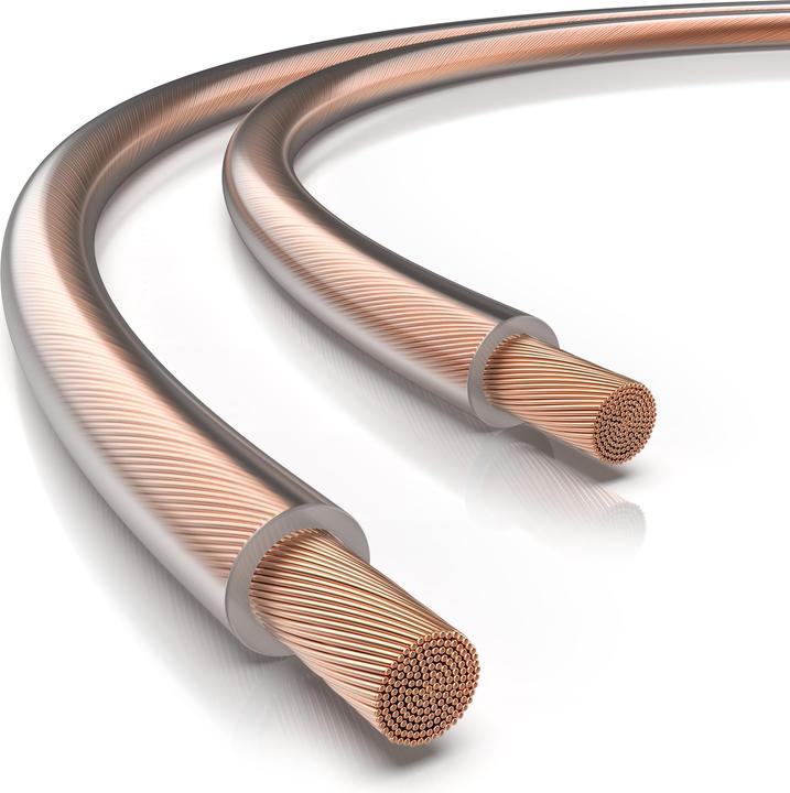 Primewire Cavo per altoparlanti in rame OFC 2 x 2,5 mm², cavo audio, cavo per altoparlanti, cavo LS (15 m, 2.50 mm².)