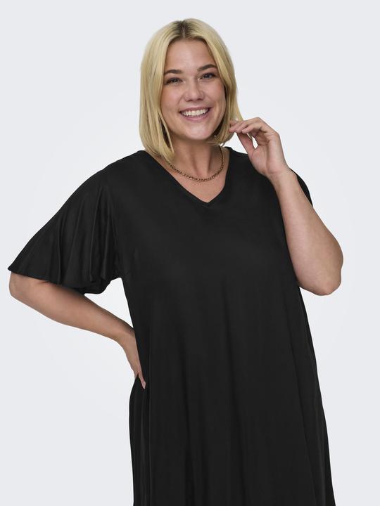 Image du produit Only Robe curvy à col en V et manches courtes (44)