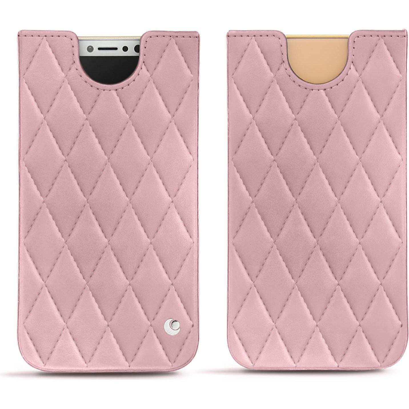 Thumbnail - Noreve Lederschutzhülle (Apple iPhone X), Smartphone Hülle, Rosa
