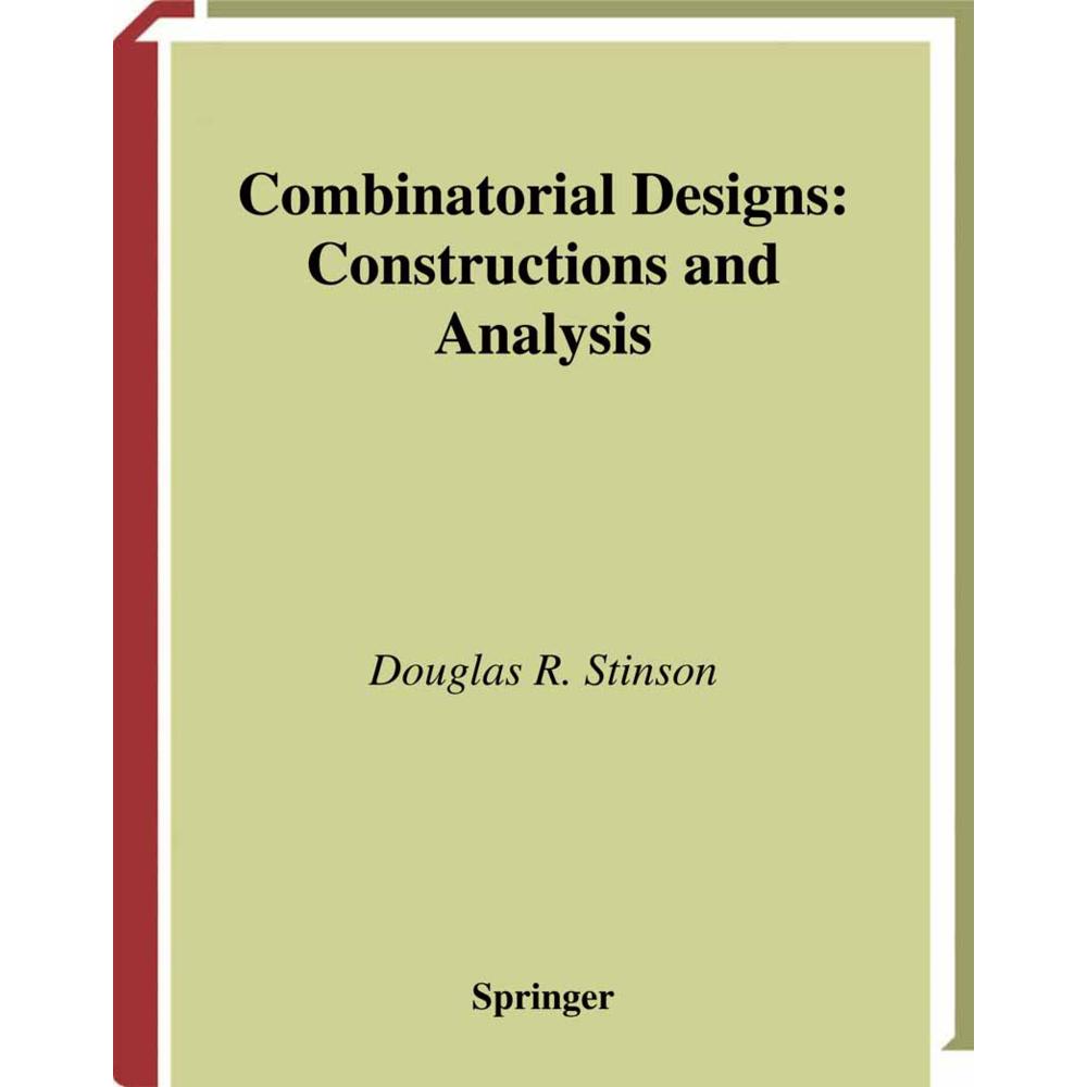 Combinatorial Designs, Fachbücher von Douglas Stinson