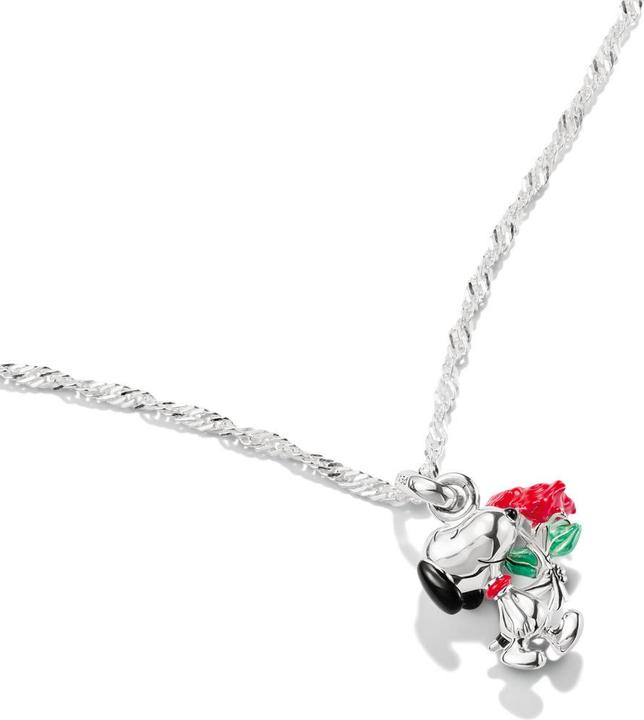 Produktbild Thomas Sabo Halskette Snoopy mit Rosen Anhänger PEANUTS Silber (Silber 925, Emaille, 40 cm)