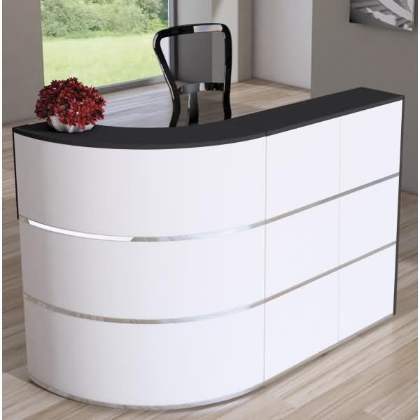 Thumbnail - Kerkmann, Schreibtisch, Bogen-Theke Cento 1, (B)1.800 x (T)800 x (H)1.100mm