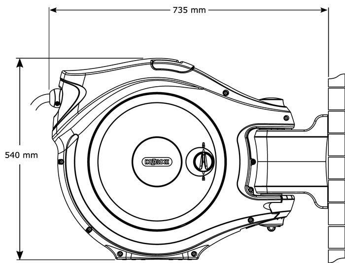 Actual product image Hozelock Wall hose holder (40 m)