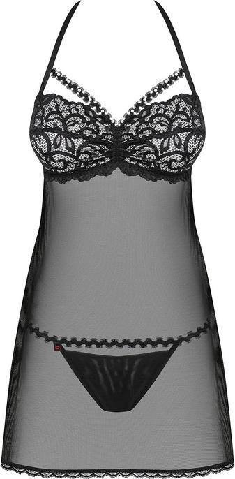 Produktbild Obsessive Joylace Durchsichtiges Babydoll Schwarz (S, M)