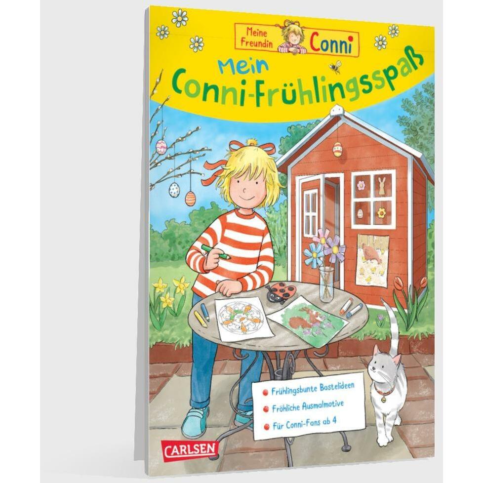 Thumbnail - Conni Gelbe Reihe (Beschäftigungsbuch): Mein Conni-Frühlings-Spass, Kinderbücher von Hanna Sörensen, Uli Velte