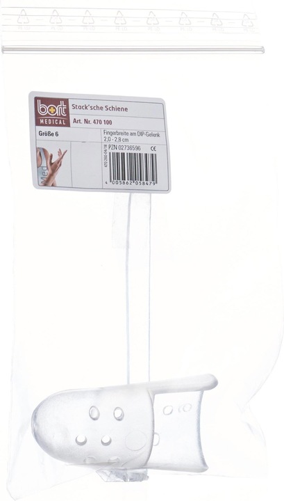 Image du produit Bort Medical Stack'sche Schiene Grösse 6 transparent (6)