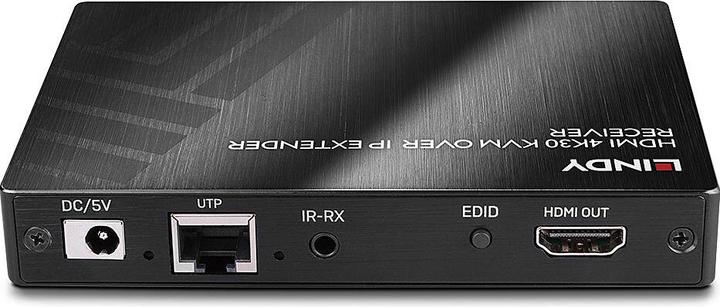 Actual product image Lindy KVM over IP Extender Receiver HDMI 1.4 HDCP 1.4 USB HID & IR