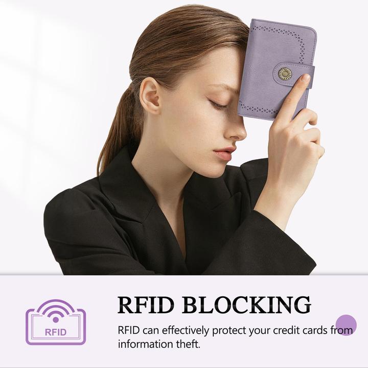 Produktbild Only-Bags.Store Brieftasche Grosse Kapazität PU-Leder Vintage Brieftasche