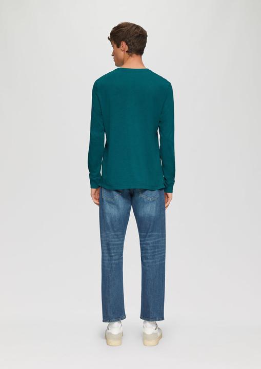 Actual product image S.Oliver T-Shirt Langarmshirt mit Henley-Ausschnitt und Garment Dye (3XL)