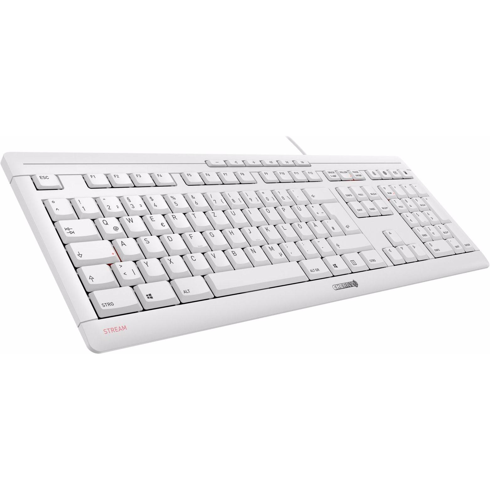 Thumbnail - CHERRY Stream (DE, Kabelgebunden), Tastatur, Weiss