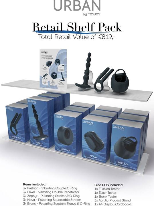 ToyJoy Urban MALE Shelf Pack (-)