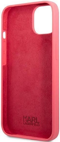Actual product image Karl Lagerfeld KLHCP13MSLMP1PI iPhone 13 6.1" hardcase fuksja/fuchsia Silicone Plaque (Apple iPhone 13)