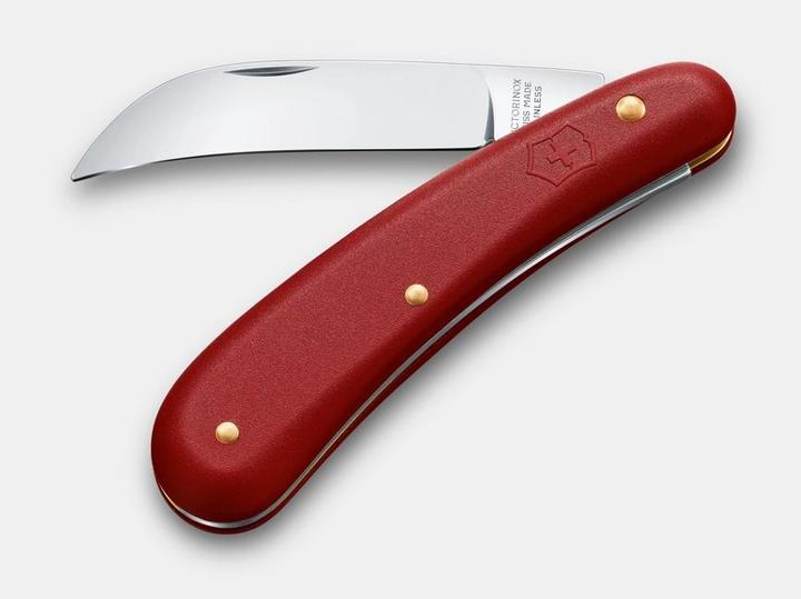 Produktbild Victorinox V-1.92 01 Gartenmesser, Gebogene Klinge, rostfreier Stahl, Rot (Pfannenset + Topfset, Edelstahl)
