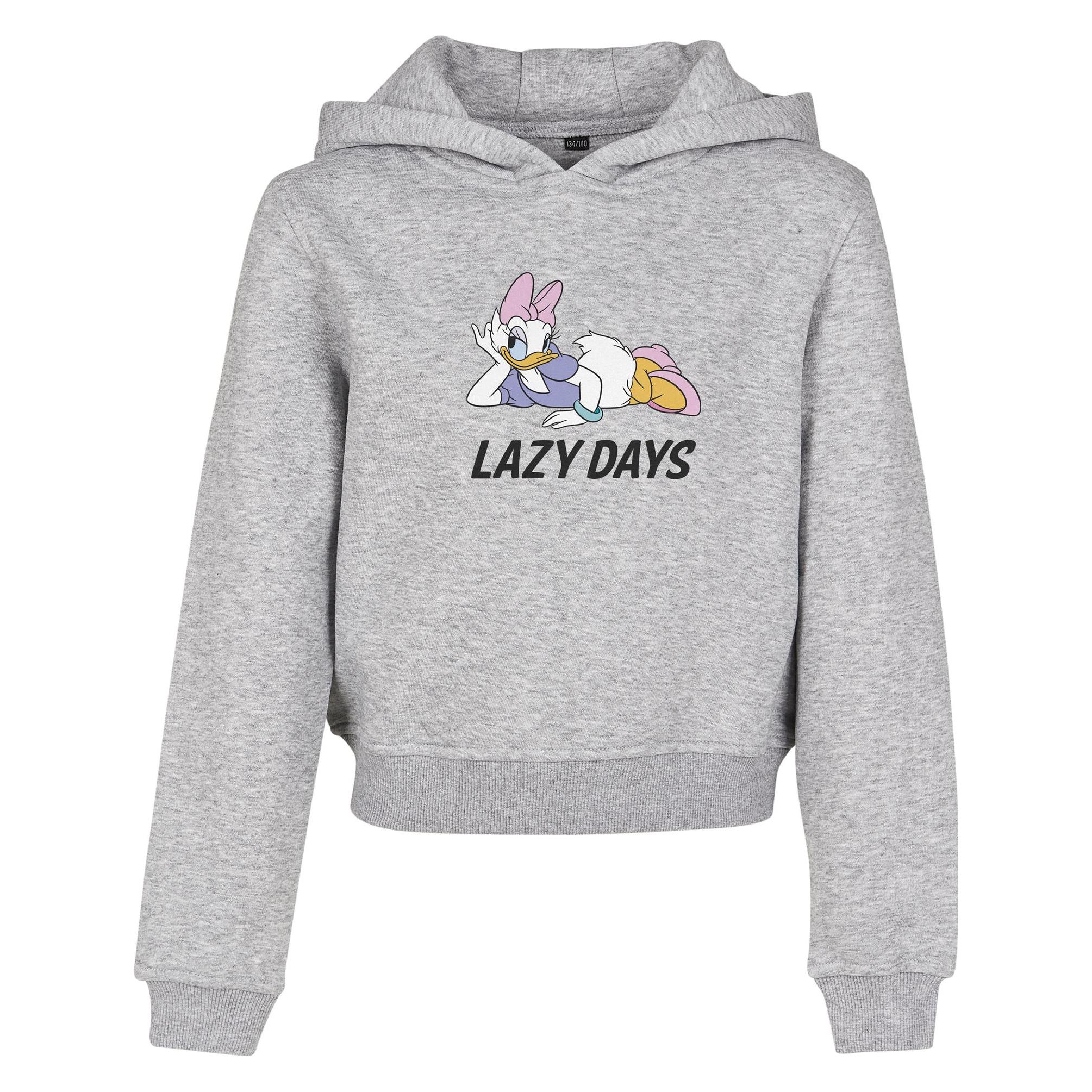 Urban Classics, Unisex, Pullover, Kids Daisy Duck Lazy Cropped Hoody, Grau, (146, 152)