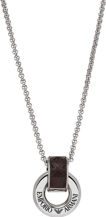 Produktbild Emporio Armani Kette (Edelstahl, Leder)