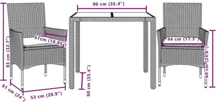 Actual product image vidaXL Kendre (90 cm)