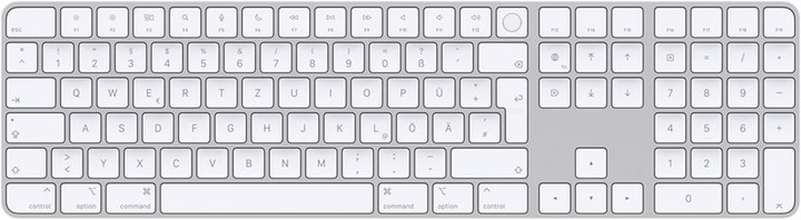 Produktbild Apple Magic Keyboard mit Touch ID (DE, Kabellos, Kabelgebunden)