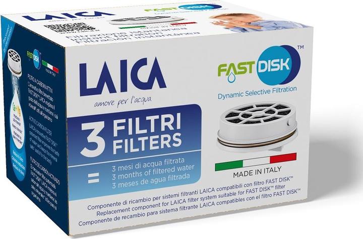 Actual product image Laica FAST DISK™ activated carbon filter (3x)