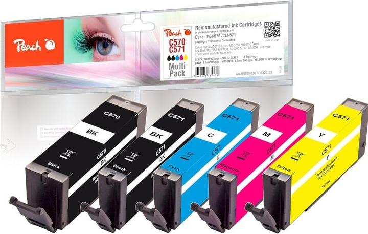 Produktbild Peach PGI-570, CLI-571 (M, C, Y, BK, PBK)