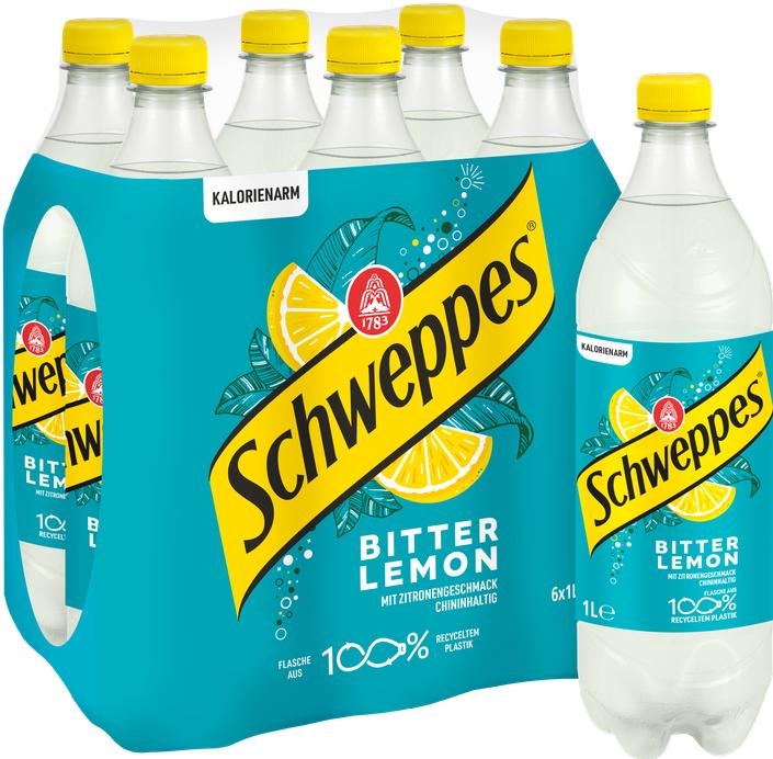 Actual product image Schweppes Bitter Lemon (6 x 100 cl)