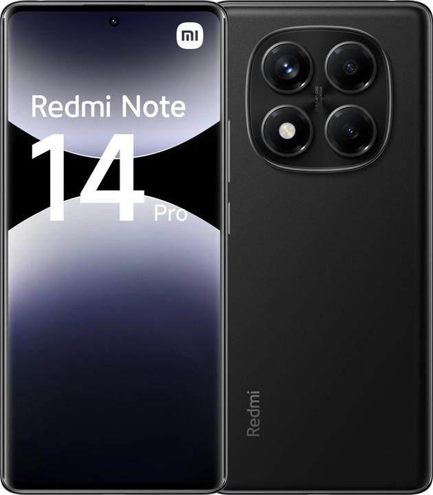 Actual product image Xiaomi Redmi Note 14 Pro 256GB Zwart 4G (60482) (256 GB, Zwart, 6.67", 4G)
