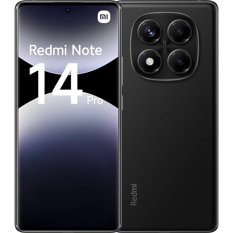 Xiaomi Redmi Note 14 Pro 256GB Zwart 4G (60482) (256 GB, Schwarz, 6.67", 4G), Smartphone