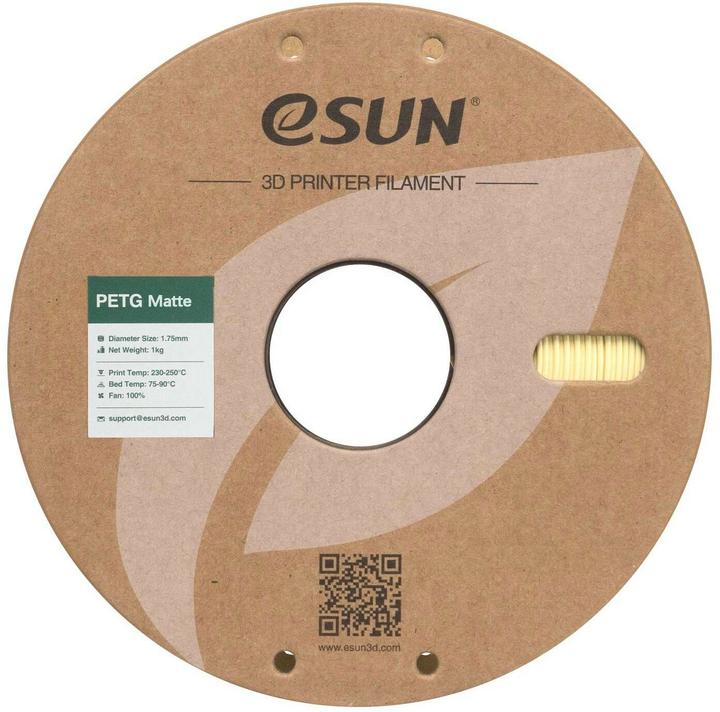 Actual product image eSUN Filament PETG-Matte Almond 1.75 mm 1 kg (PETG, 1.75 mm, 1000 g)