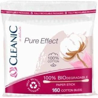 Cleanic Bianco Cotton Fioc + Dischetti Di Cotone, Bastoncini Igienici Effetto Puro, 160 Pezzi