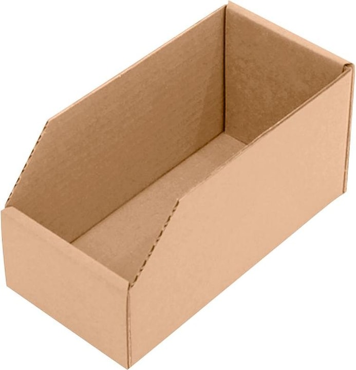 Actual product image Transpak Shelf box L200xW100xH100mm brown 1-wall cardboard