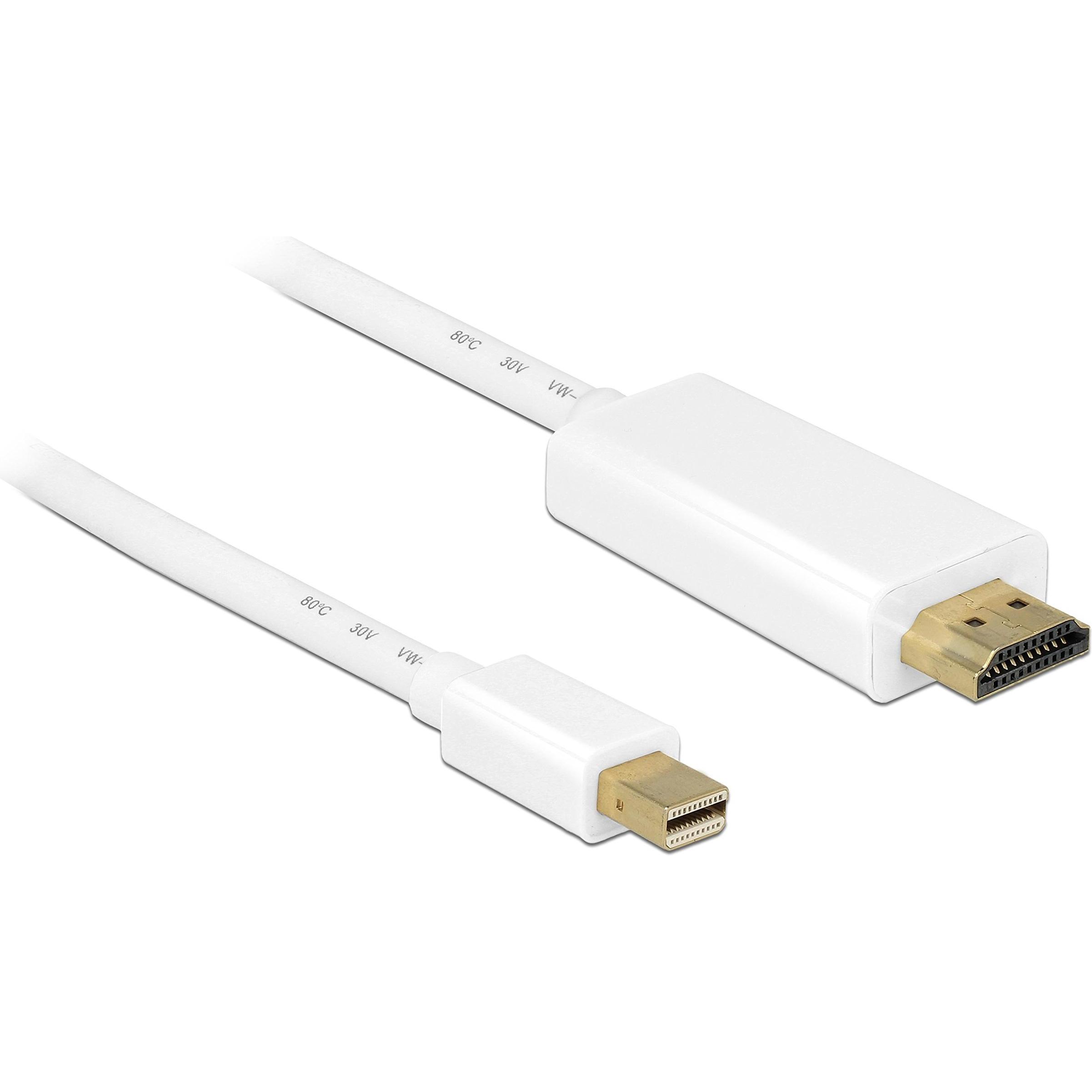 Delock Mini DisplayPort — HDMI (Typ A) (3 m, DisplayPort, HDMI), Video Kabel