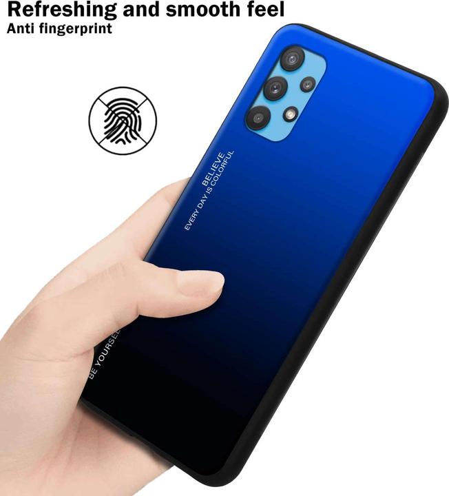 Actual product image Cadorabo Bumper Case for Samsung Galaxy A32 5G TPU 2 Farben Glas (Samsung Galaxy A32 5G)