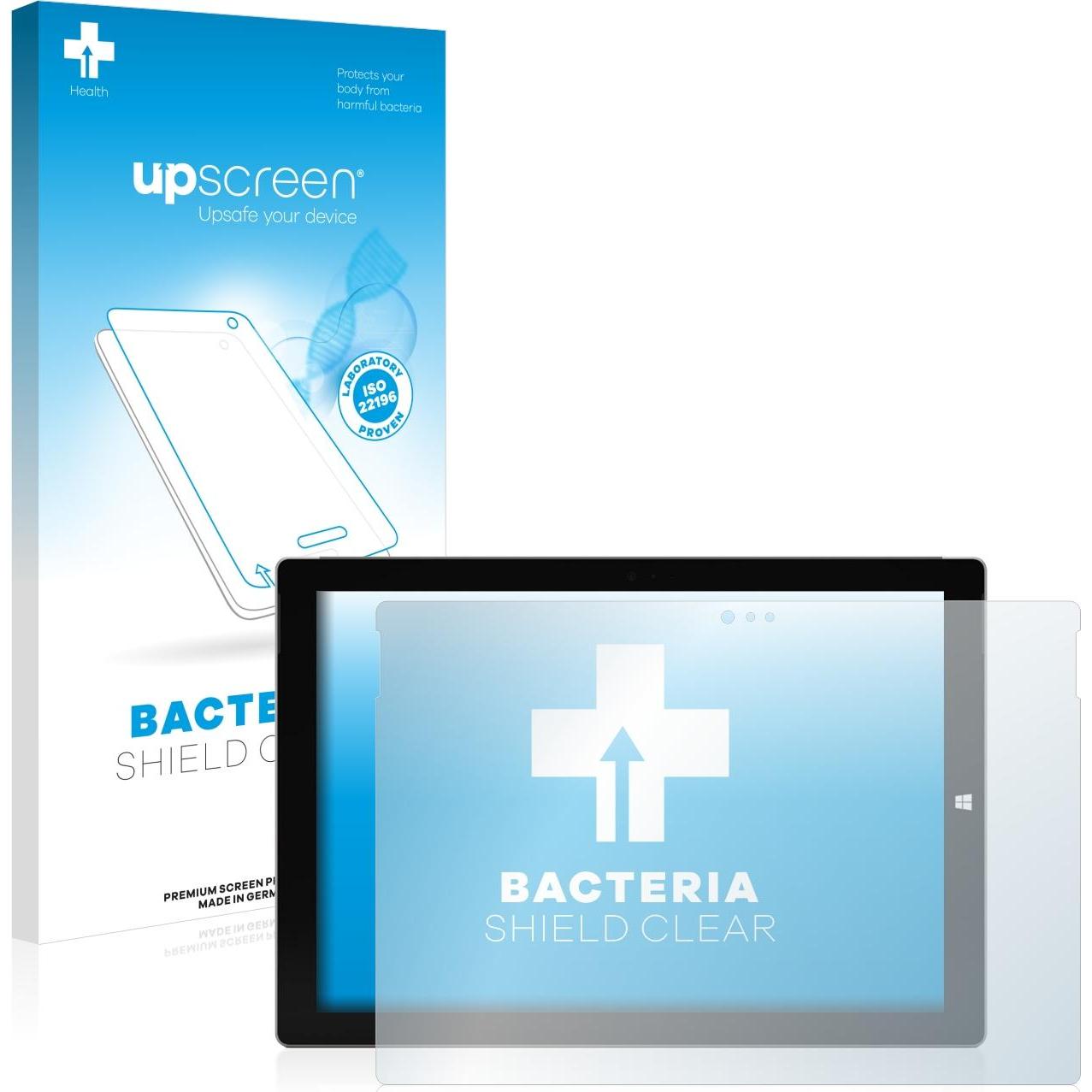 upscreen Schutzfolie Displayschutz Displayschutzfolie Folie Klar antibakteriell (1 Stück, Surface Pro 3), Tablet Schutzf...