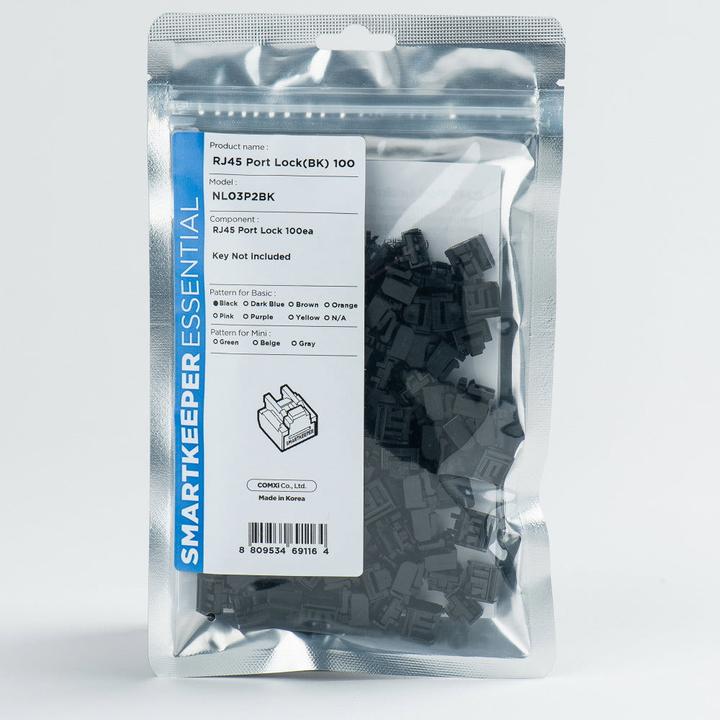 Image du produit Smart Keeper Basic RJ45 Port Blocker noir 100 pcs.