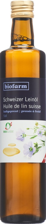 Immagine prodotto Biofarm Olio di lino CH Bud Bio Suisse (500 ml)
