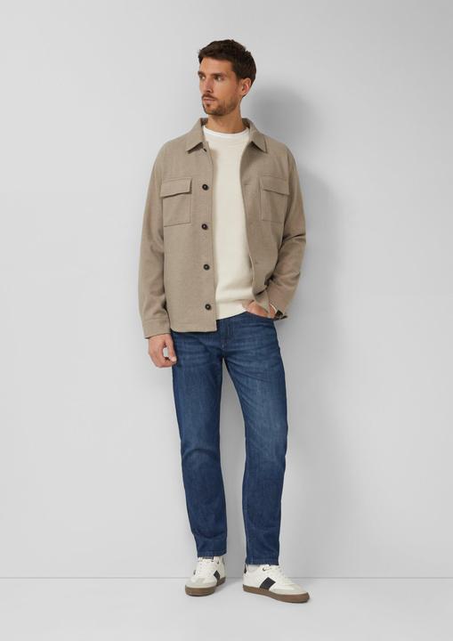 Actual product image s.Oliver Strickpullover Strickpullover mit Raglanärmeln und Logo-Patch (L)