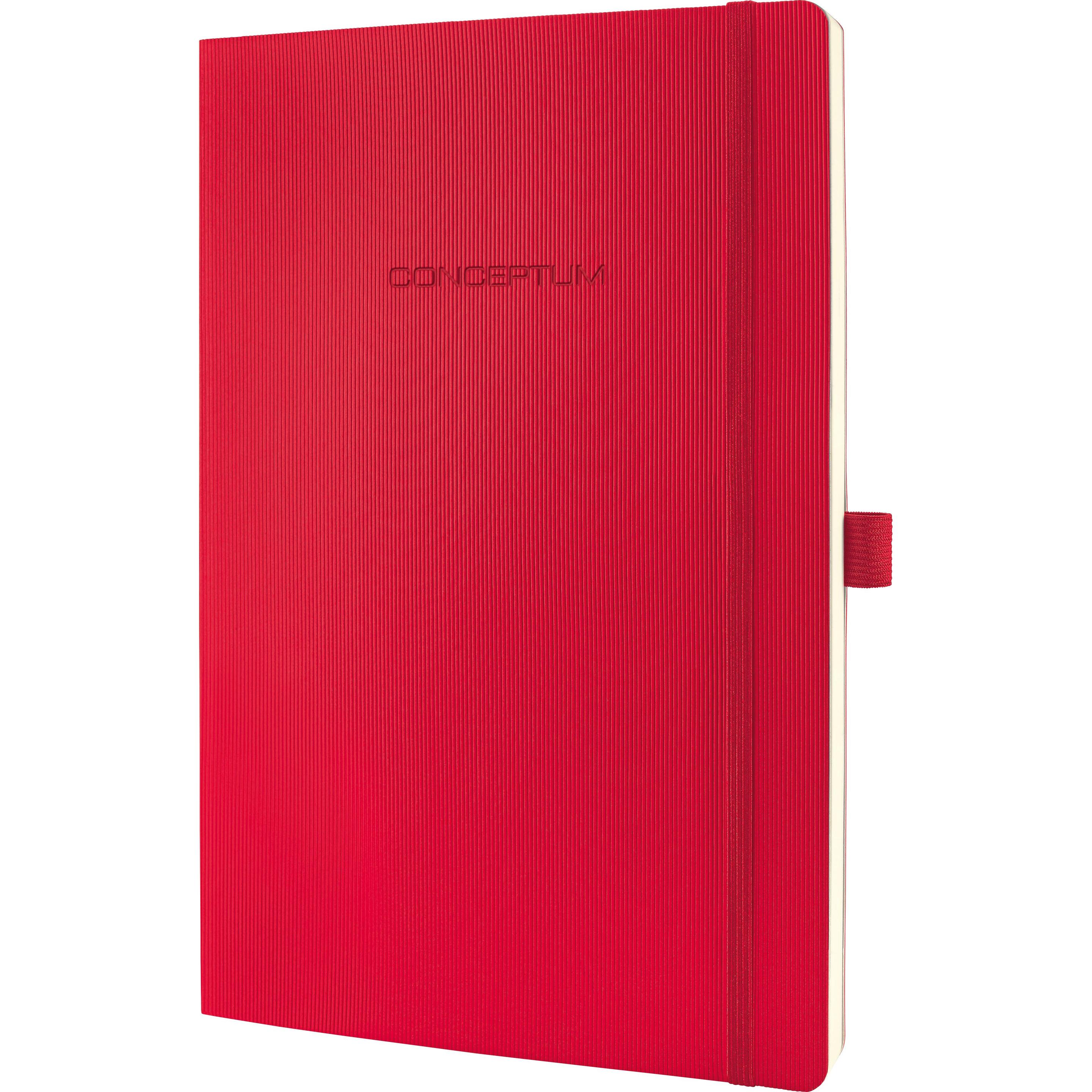 Sigel, Heft + Block, Notizbuch CONCEPTUM Softcover Softwave (A4, Kariert, Weicher Einband)