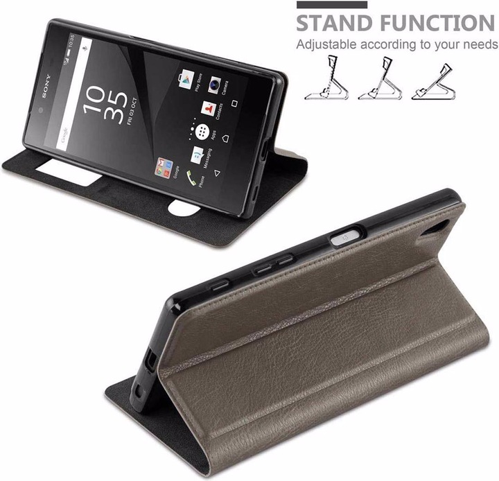 Actual product image Cadorabo Book with View double window cover (Sony Xperia Z5 Premium)