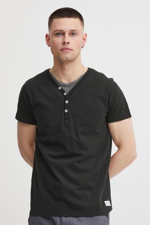 Immagine prodotto Solid Dorian T-Shirt A Maniche Corte Maglietta Da Uomo Con Collo Grandad (S)