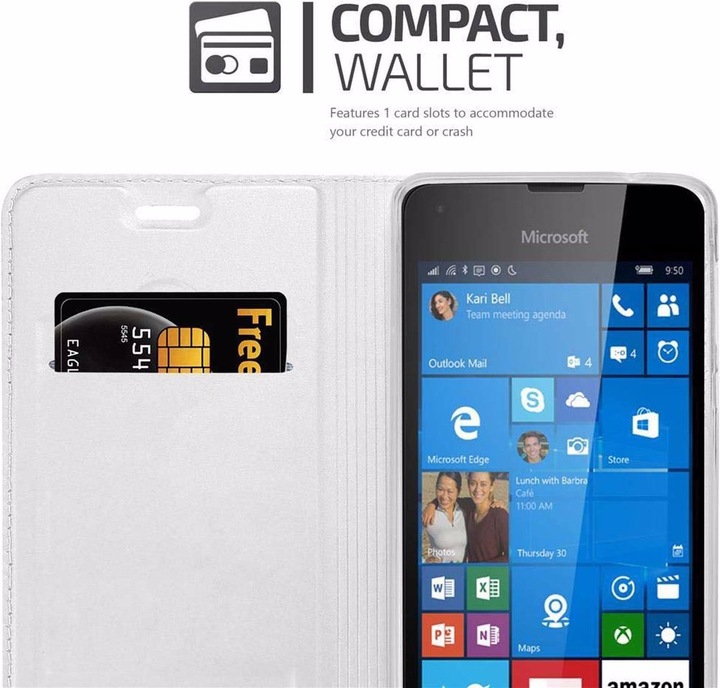 Produktbild Cadorabo Book Classy Style Cover (Microsoft Lumia 550)