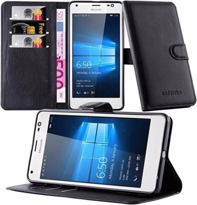 Actual product image Cadorabo Book with stand function cover (Microsoft Lumia 850)