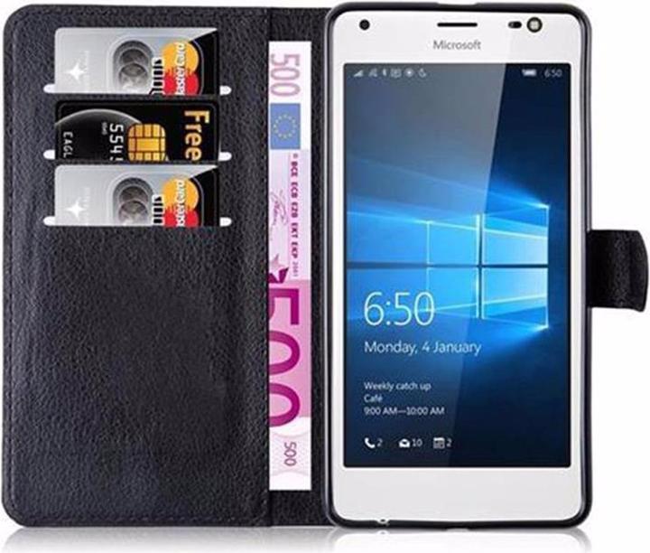 Actual product image Cadorabo Book with stand function cover (Microsoft Lumia 850)
